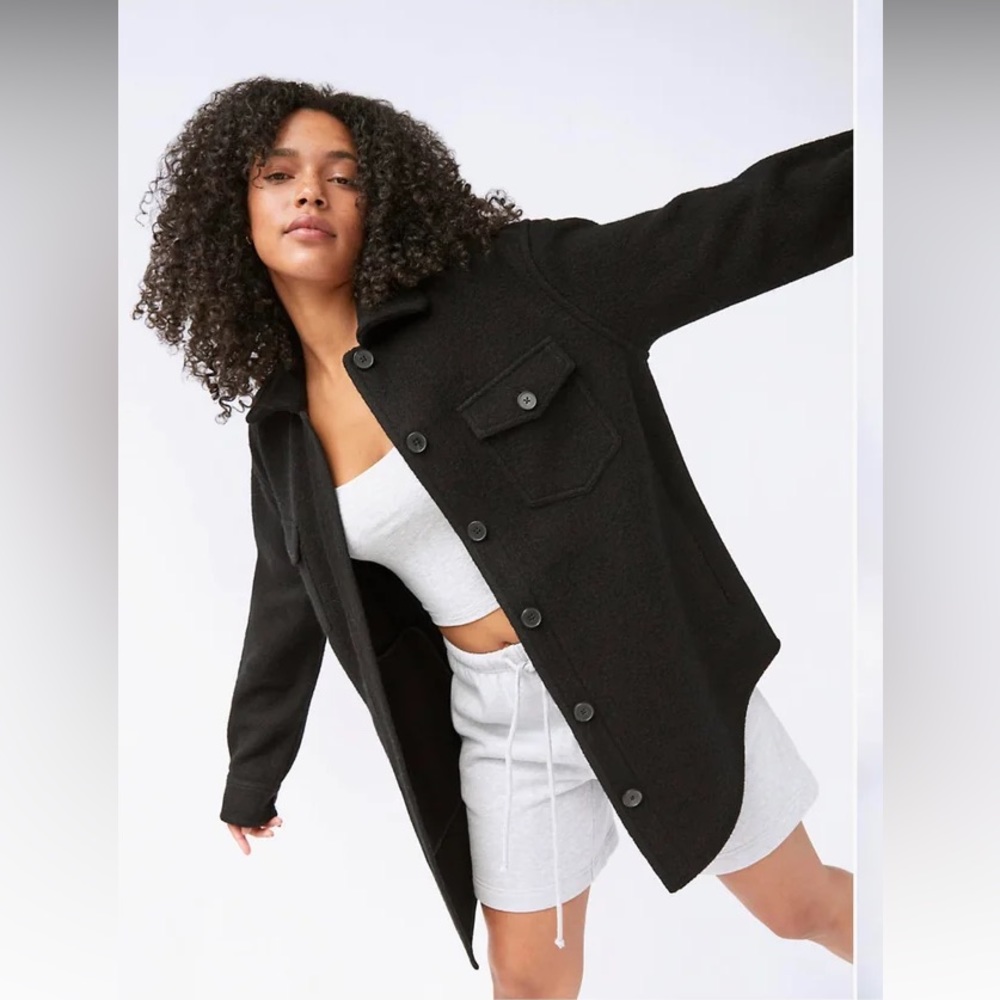 ✨NWT✨Aritzia Wilfred Free The Ganna Shirt Jacket in Merino Wool
